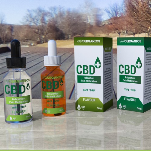 CBD liquid package design contest entry