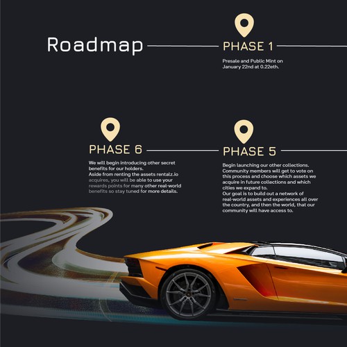 Modern and luxurious roadmap