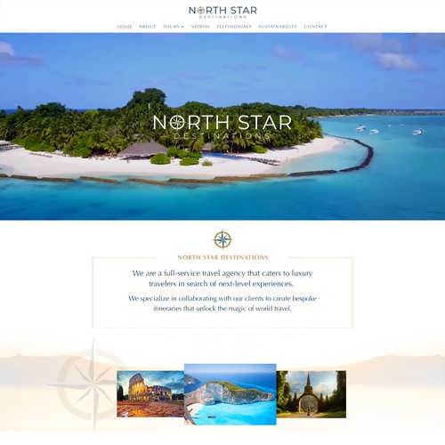 Luxury Travel Agency Website - Redesign