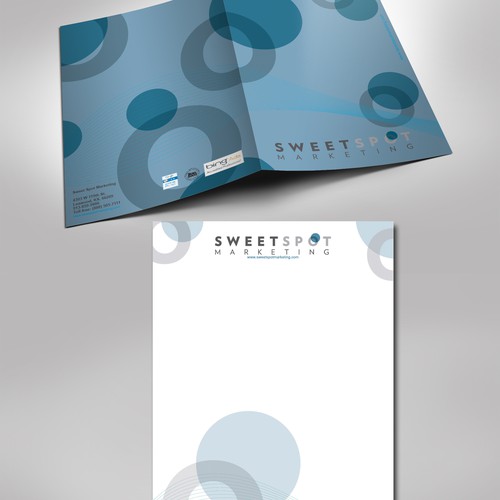 Create an engaging cover sheet and letterhead for digital agency.