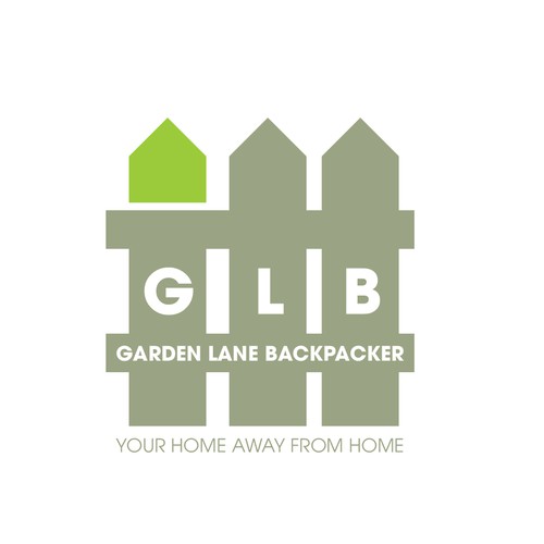 Logo design for a Hostel named garden lan backpacker