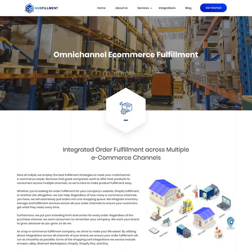 Full Website Design for 3PL E-commerce Fulfillment Company