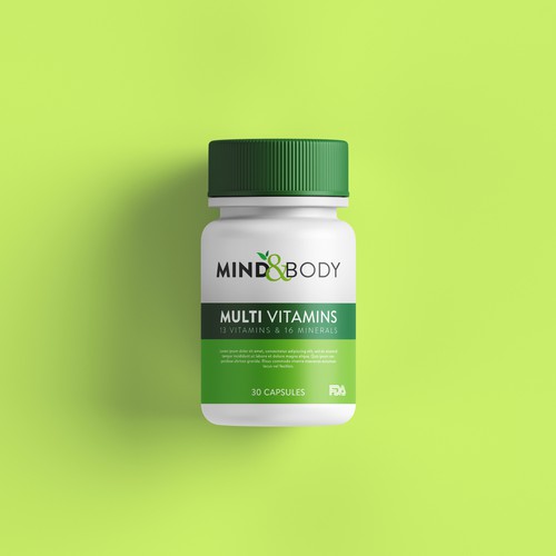 Example for Supplement Label Design