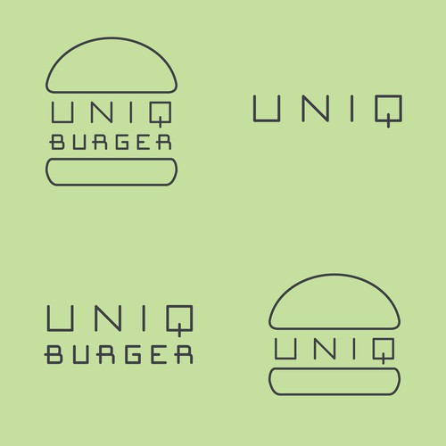 Unique monoline type & mark for food truck