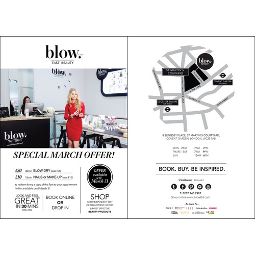 Blow us away with your amazing design for a buzzy beauty business @blowltd