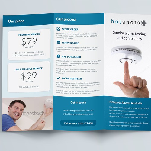 Tri-fold brochure design