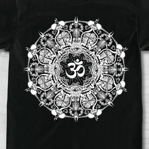 T-shirt design for a Yoga Company