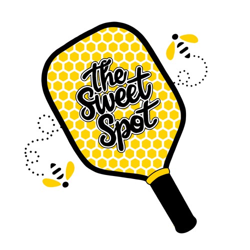 Pickleball t-shirt for honey energy gel brand