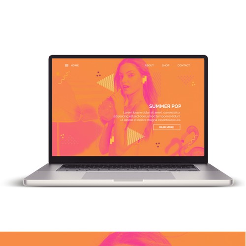 Summer Pop Website Design