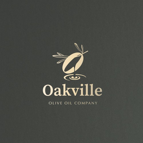 Olive oil company logo