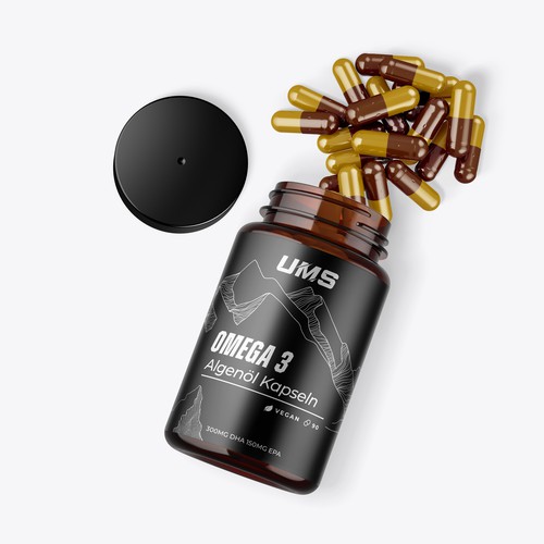 Label concept for supplement product