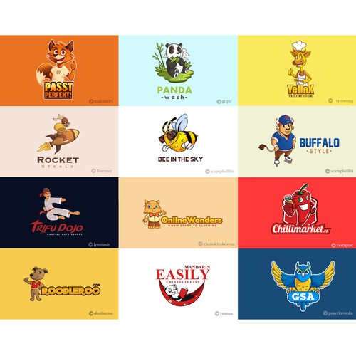 Logo mascots - Grid 1