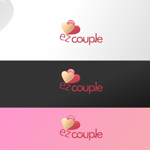 clean logo for a messaging website for couples 