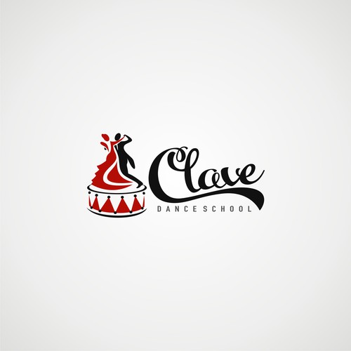 logo "CLAVE" dance school