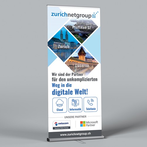 Creative Rollup Banner For Zurichnet Group