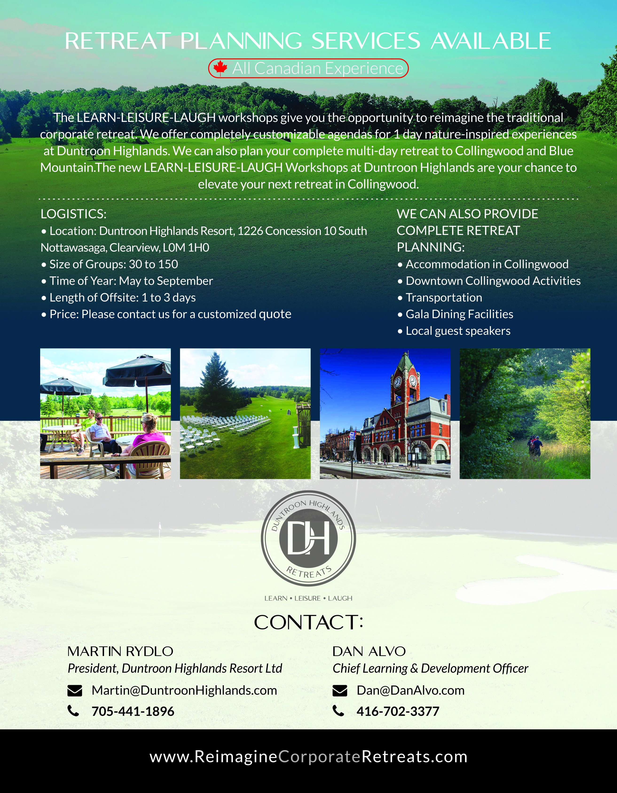 Corporate Retreat Brochure