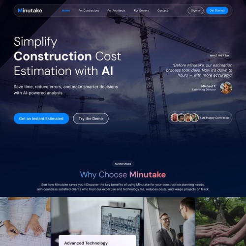 Website for Minutake
