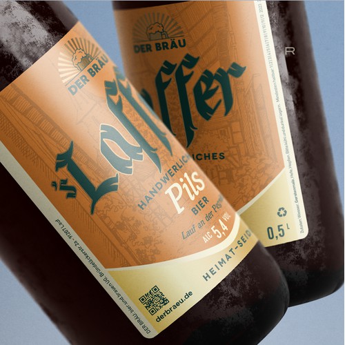 Beer Label For German Brewery