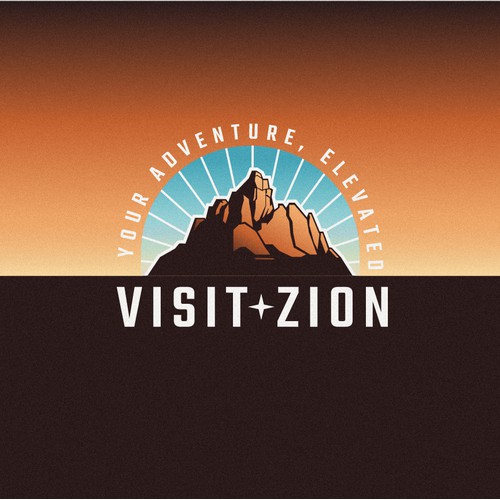 Visit Zion logo concept