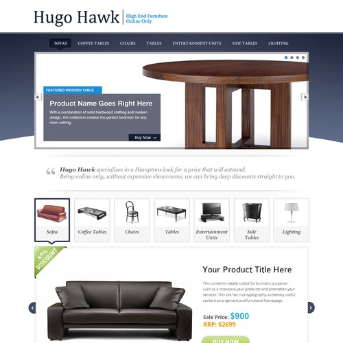 Hugo Hawk - High End Furniture