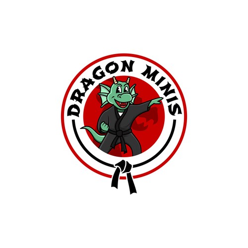 Cartoon dragon logo