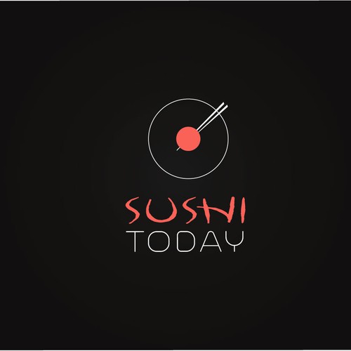 Create a logo for an All-You-Can-Eat restaurant called 'Sushi Today'
