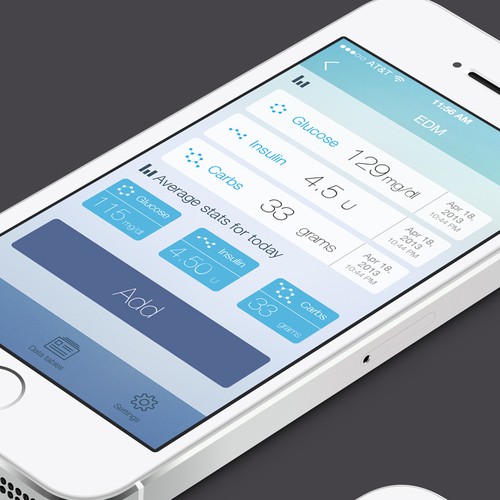 Design for diabetes management app