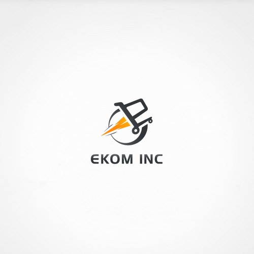 Playful logo for EKOM INC