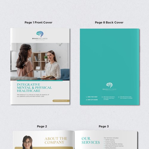 Booklet Design for Brain Wellness Institute