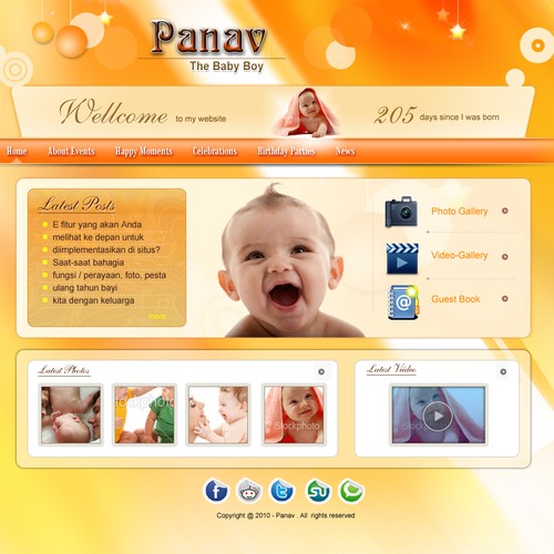 New born baby boy website