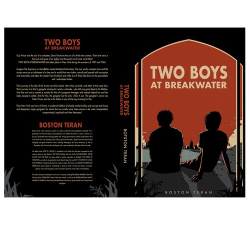 two boys at breakwater