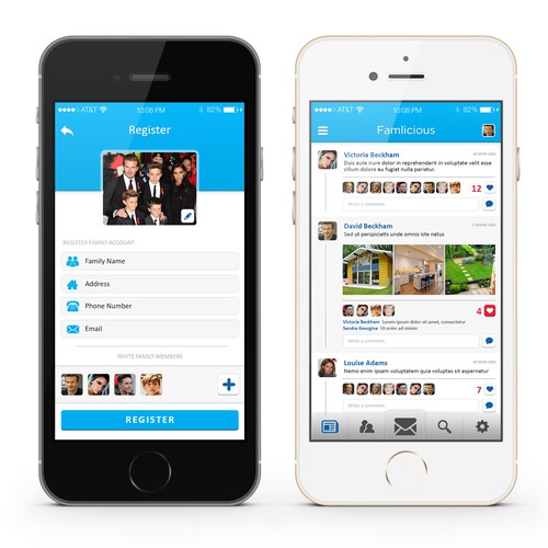 Famlicious App Design