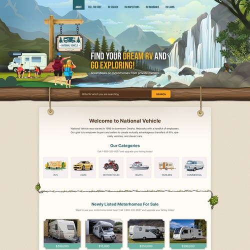  New Website Design for a Unique RV Marketing Company