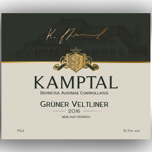 Wine label design 