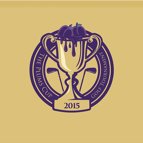 The Plums Cup - Golf Tournament Logo Design