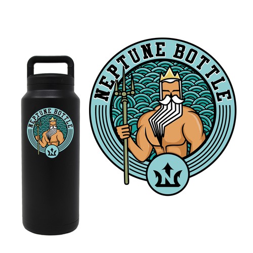 Neptune bottle sticker 