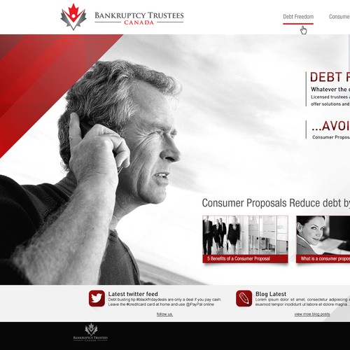 Be creative about debt.  Design my bankruptcy website