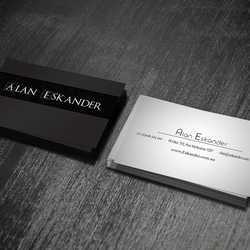 Create a business card for entrepreneur  with multiple businesses
