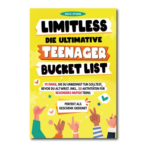 Cover book design for teens