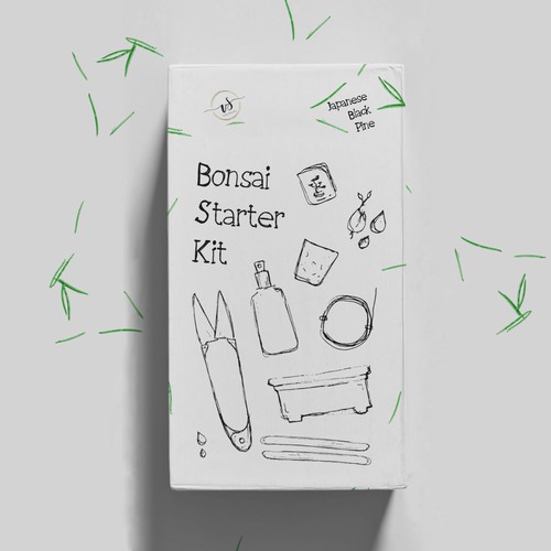 Bonsai Starter Kit Package Design