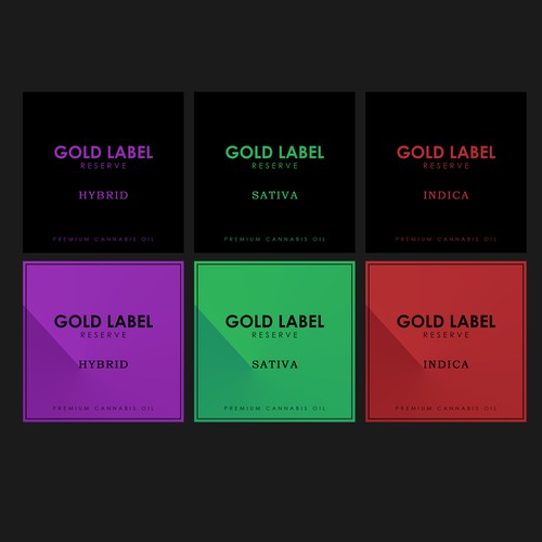 Square Label for Cannabis Vape Pen