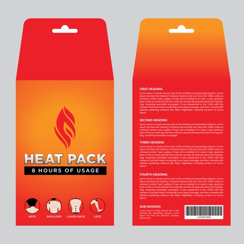 Envelope for HEAT PACK