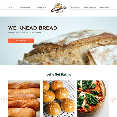 main page for BreadRecipes.co.uk