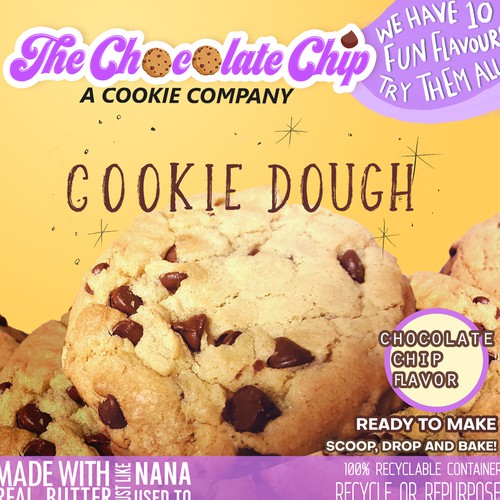 Cookie Dough Label Design