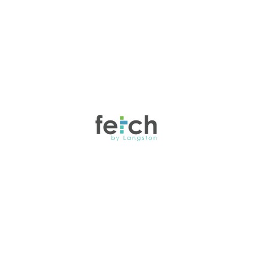 Wordmark logo concept for fetch(consumer and market research)