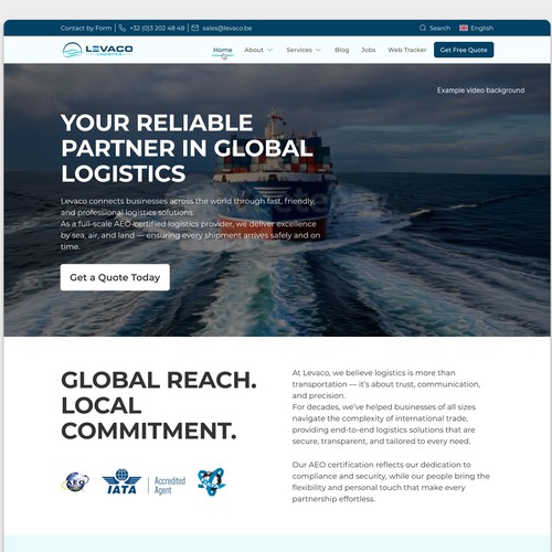 Home page for Levaco