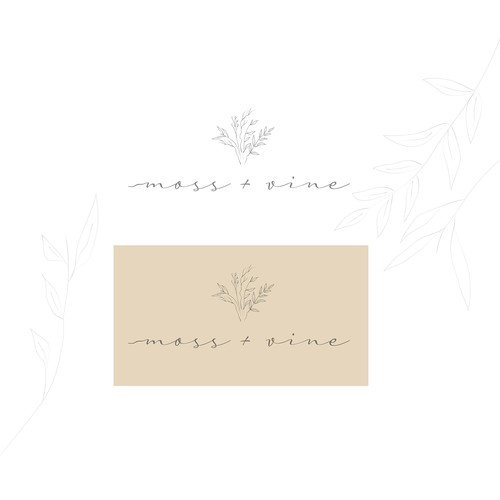 Design a earthy/organic logo for our Custom wedding floral business