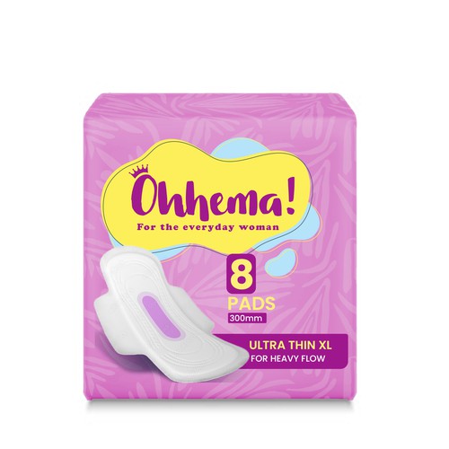 Fun packaging concept for sanitary pads
