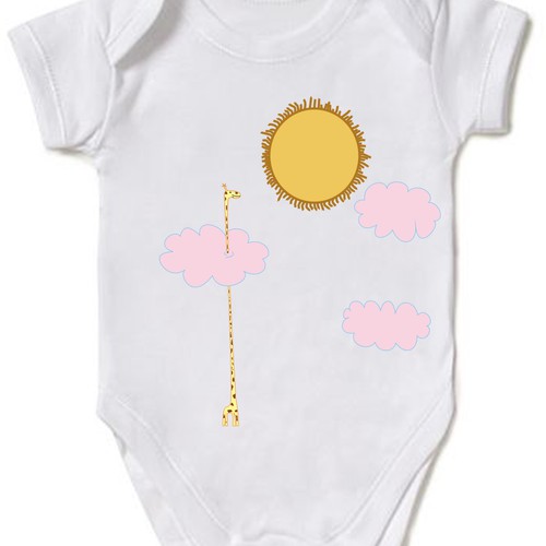 Body suit design for 6 - 12 months old baby girl