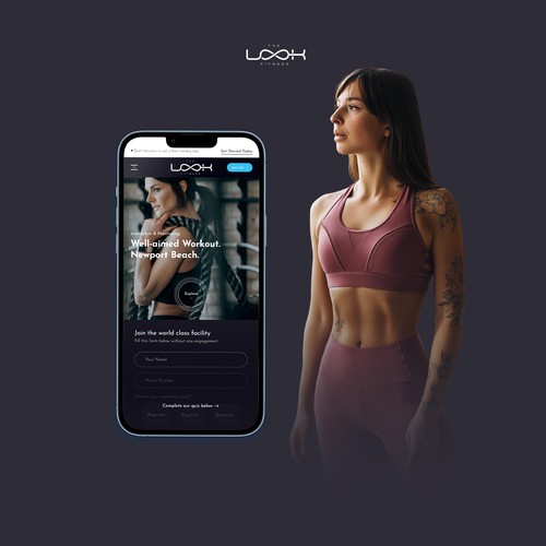 Fitness Mobile First Website